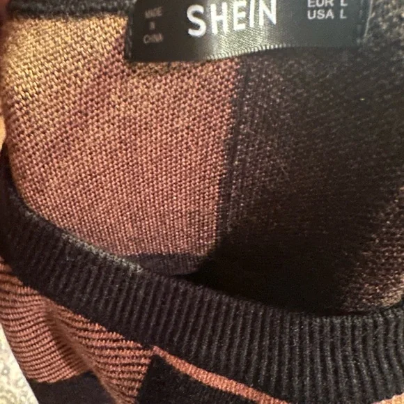 SHEIN Black and Brown Knit Set - Picture 3 of 5